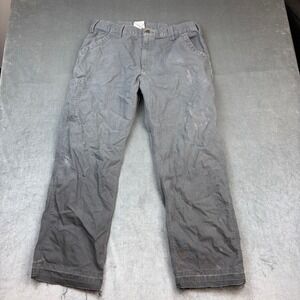 Carhartt B151 Work Pants Gray‎ Original Dungaree Fit 38x30 Workwear